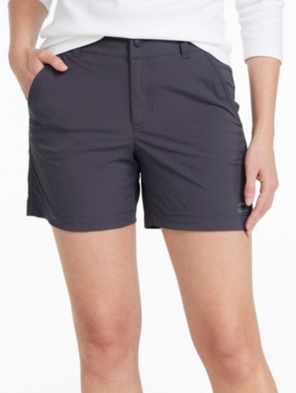 L.L. Bean Comfort Trail Utility Cargo Shorts Wonens Black Size 14